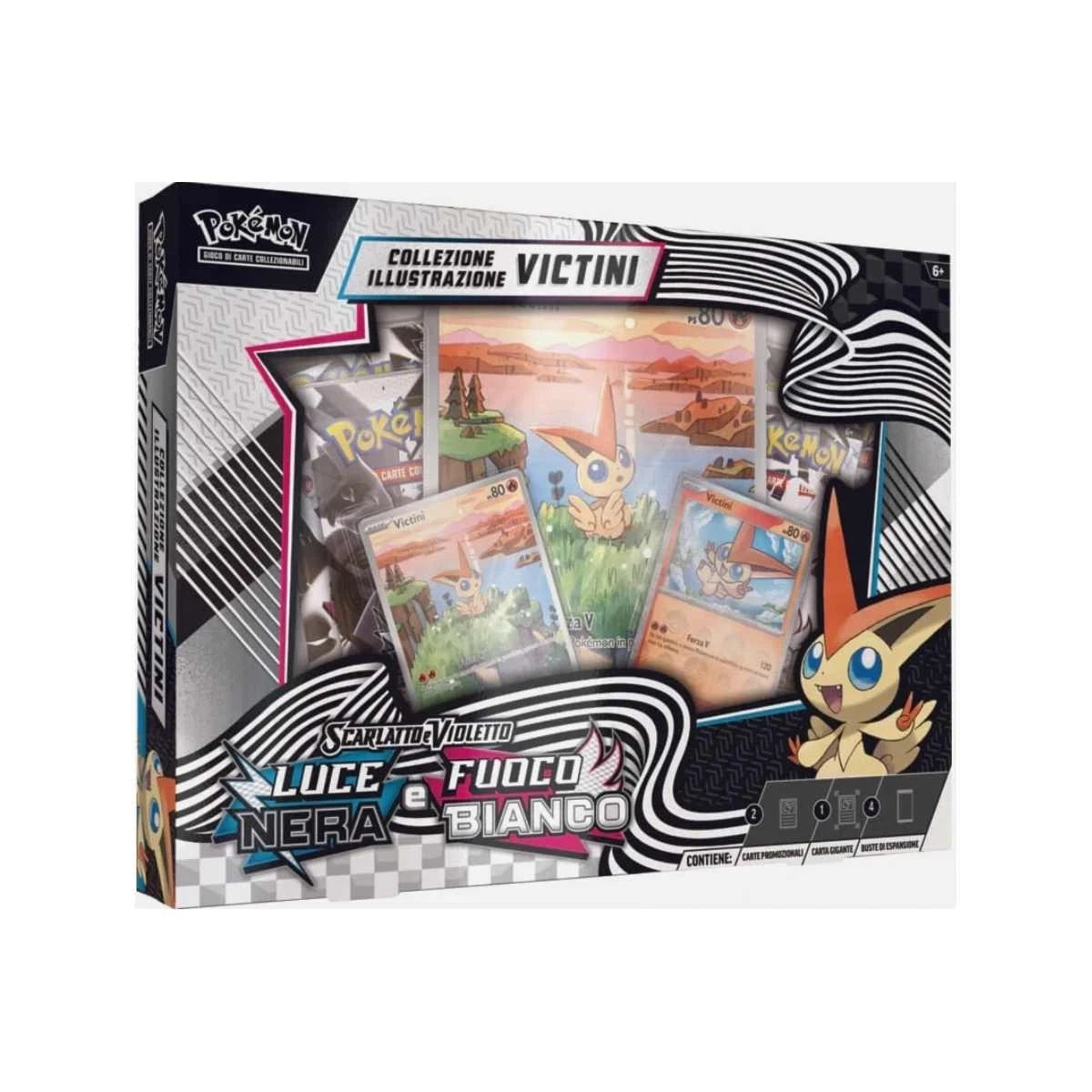 Pokèmon - Collezione Luce Nera, Fuoco Bianco illsutrazione Victini