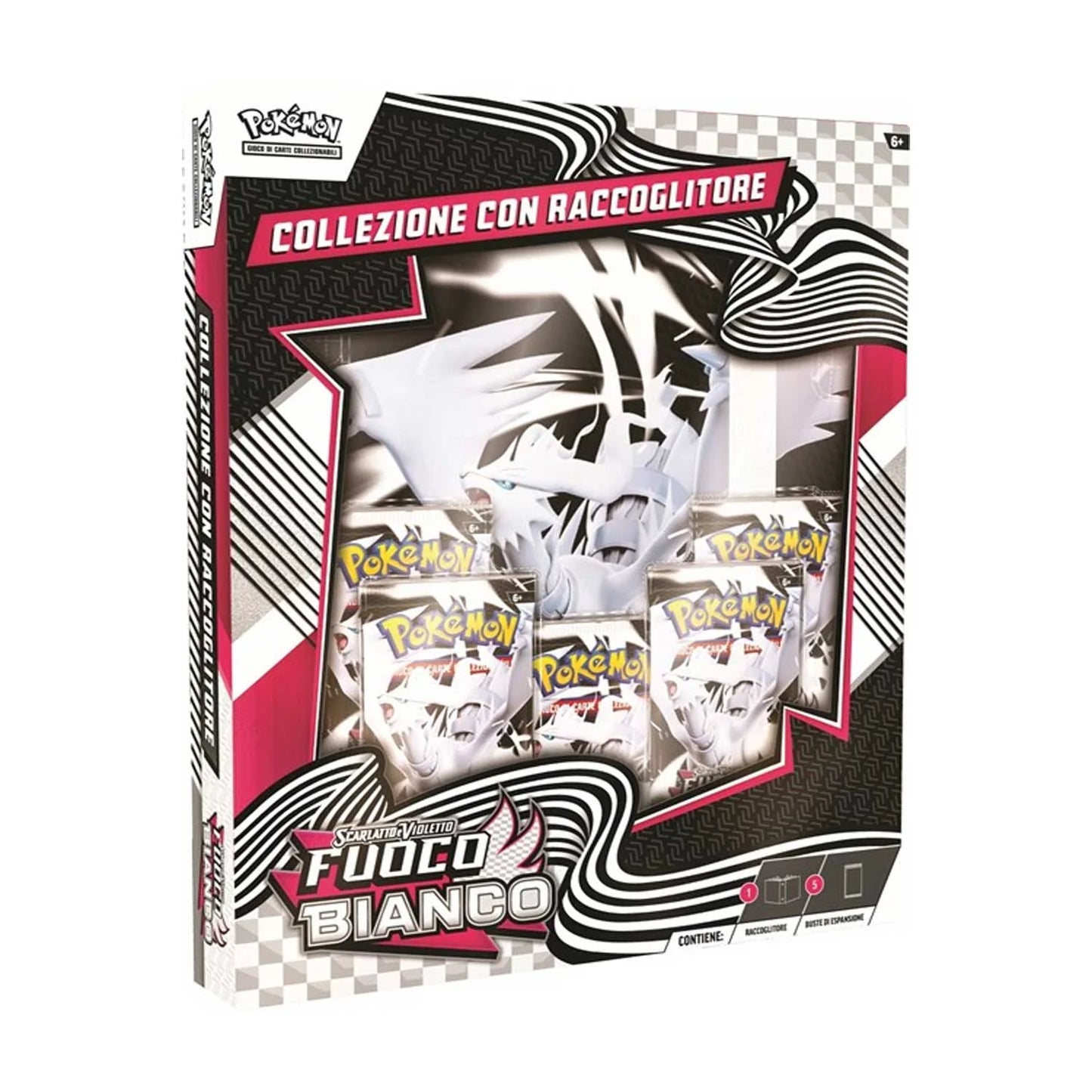 Pokèmon - Collezione con raccoglitore Fuoco Bianco