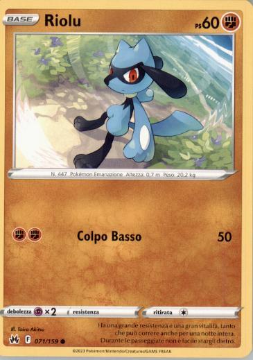 Riolu 071/159 ITA NM