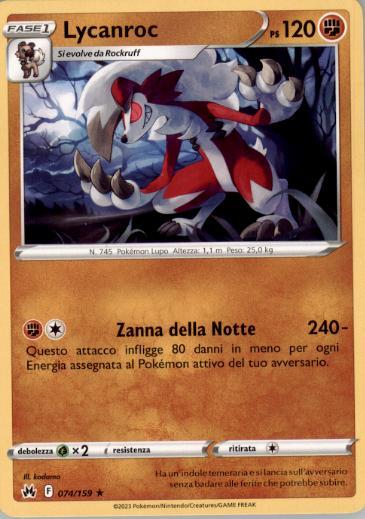 Lycanroc 074/159 ITA NM