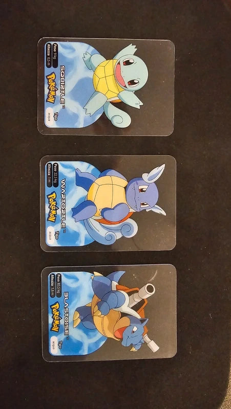 Pokèmon - Squirtle, Wartortle, Blastoise - Lamincards 2006