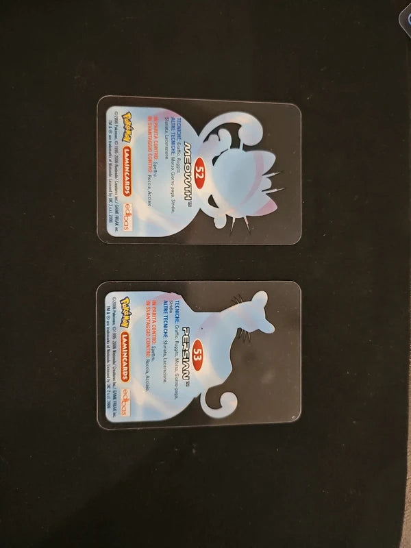 Meowth, Persian - Lamincards 2006