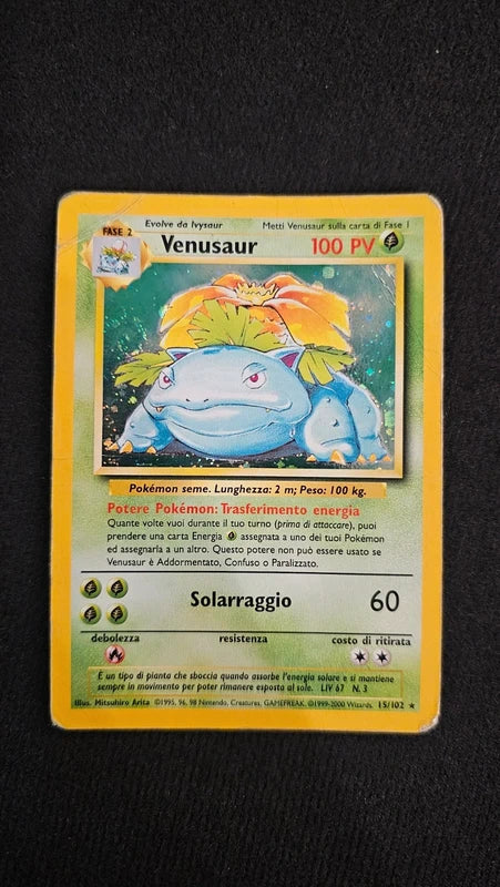 set due carte: Blastoise - 2 - BS - Swirl  Venusaur - 15 - BS - Swirl