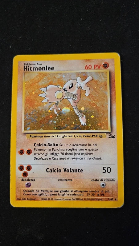 lotto due carte: Hitmonlee - 7 - FO     Kabutops - 9 - FO