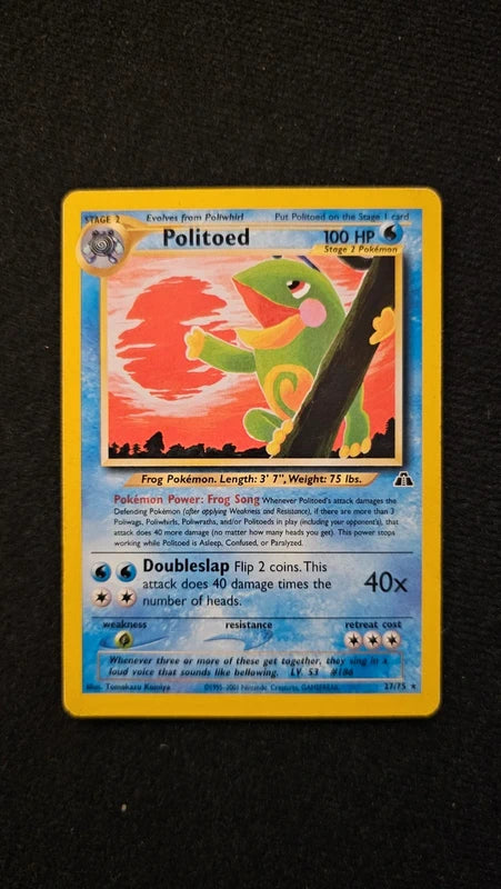 Pokémon - Politoed - 27 - Neo discovery