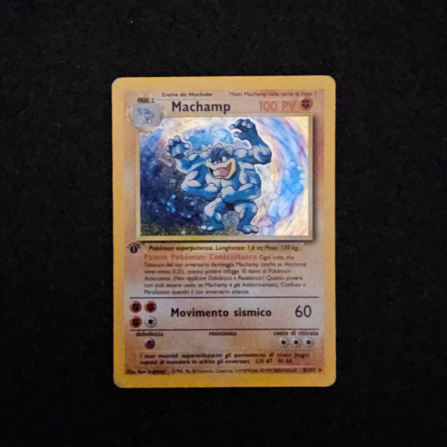 Machamp 8/102 1st HOLO ITA Good
