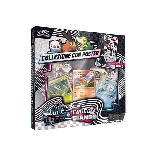 Pokèmon - Collezione con poster Fuoco Bianco e Luce nera