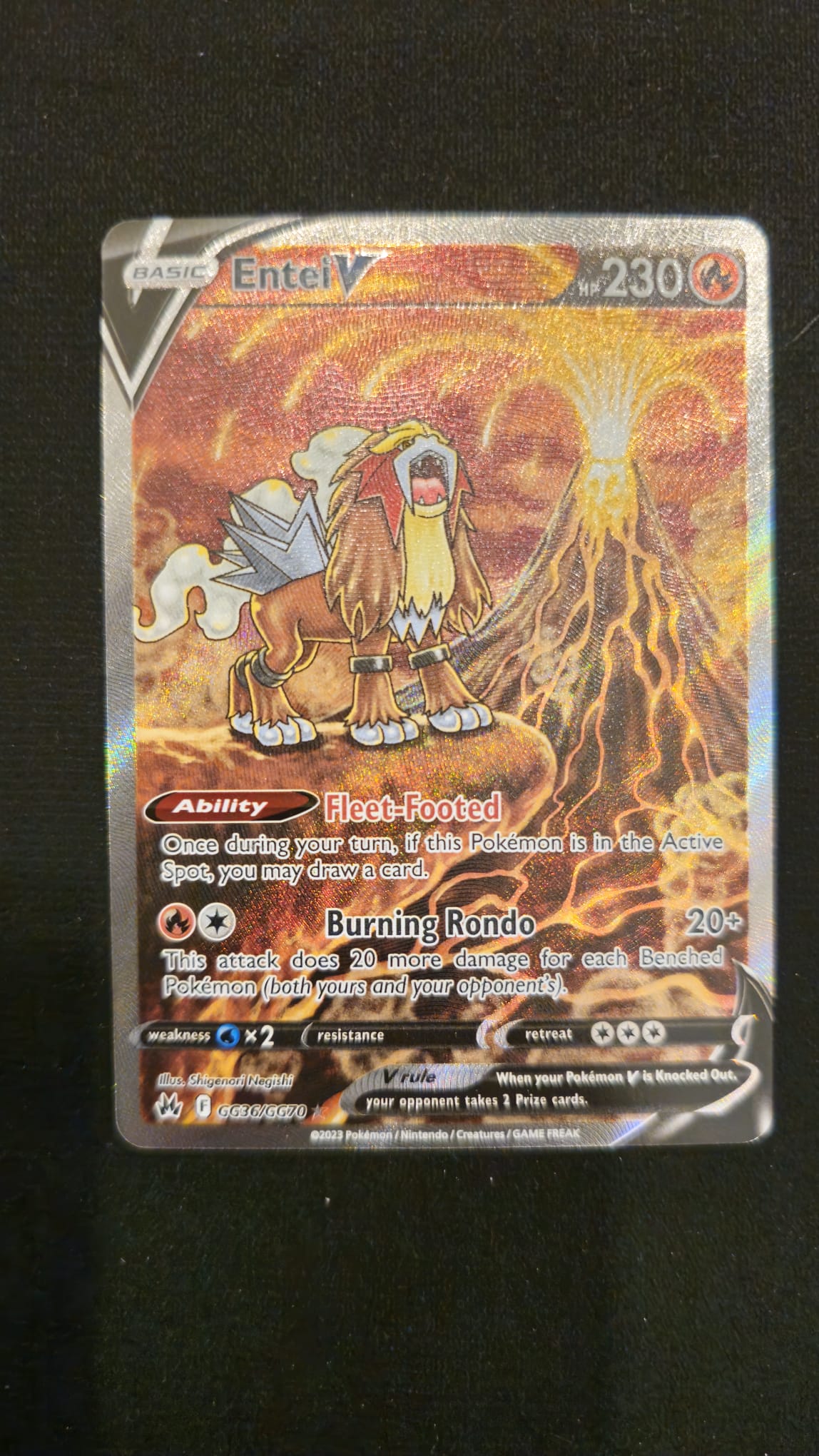 Pokèmon - Entei V - GG36 - Crown Zenit
