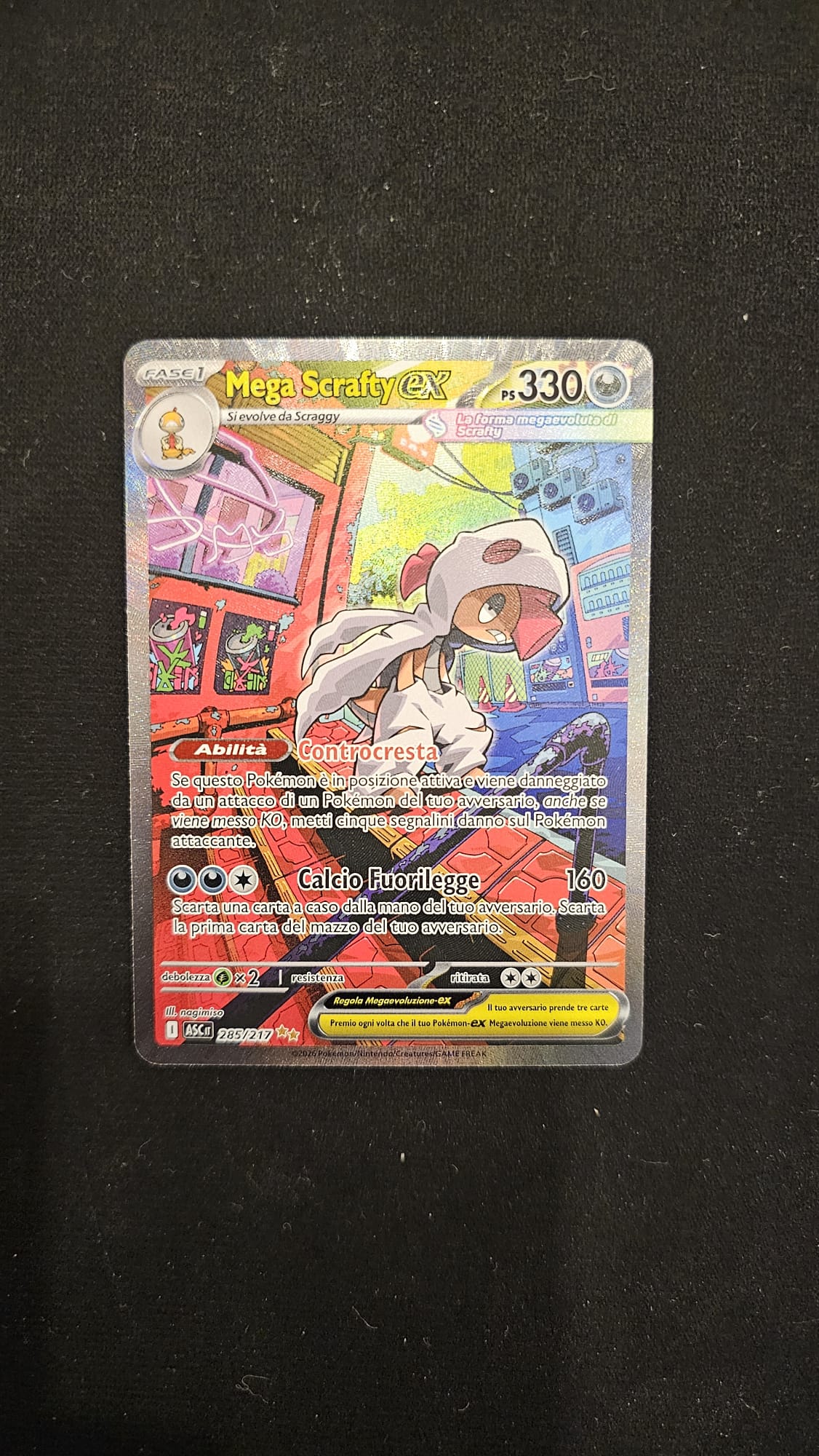 Pokèmon - Mega Scrafty ex - 285 - Ascesa eroica