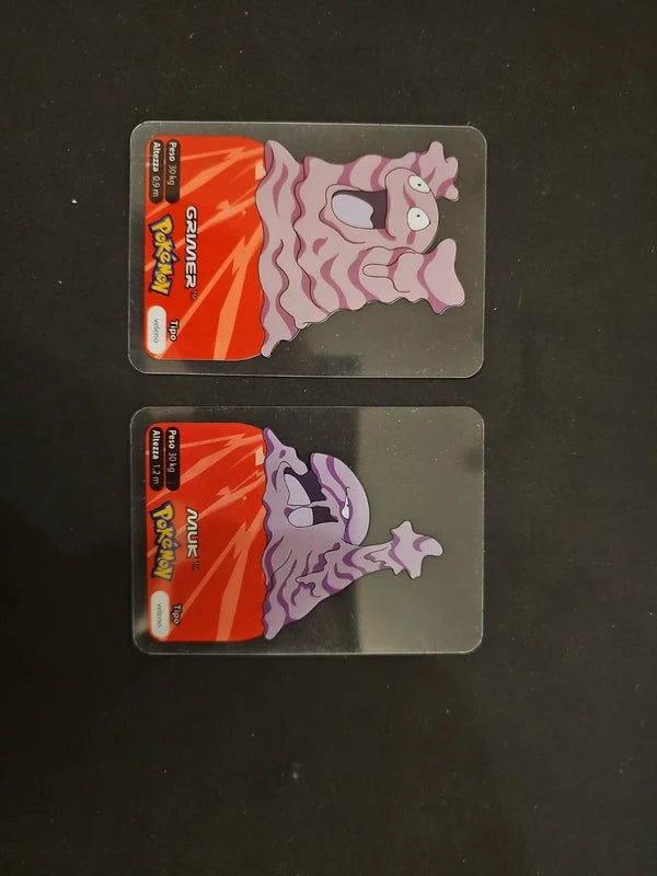 Lotto pokèmon - Grimer, Muk- 88,89 - Lamincards