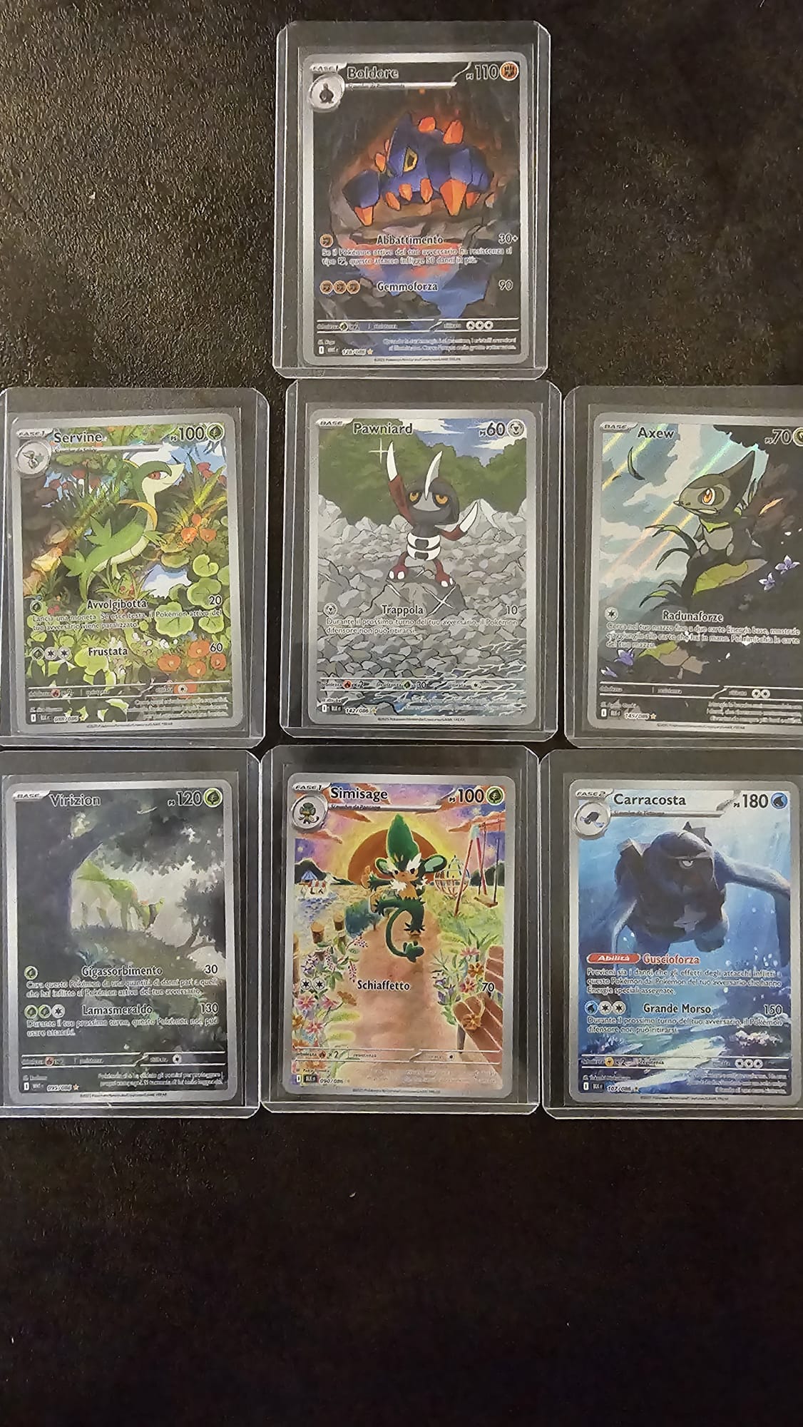 Lotto carte Pokèmon - Luce nera - Fuoco bianco