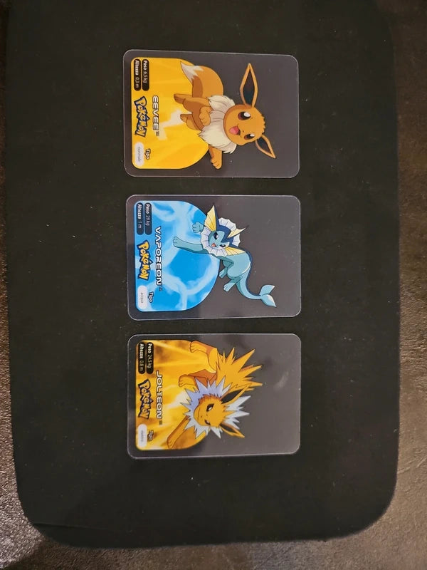 Pokèmon - Eevee, Vaporeon, Jolteon - Lamincards 2006