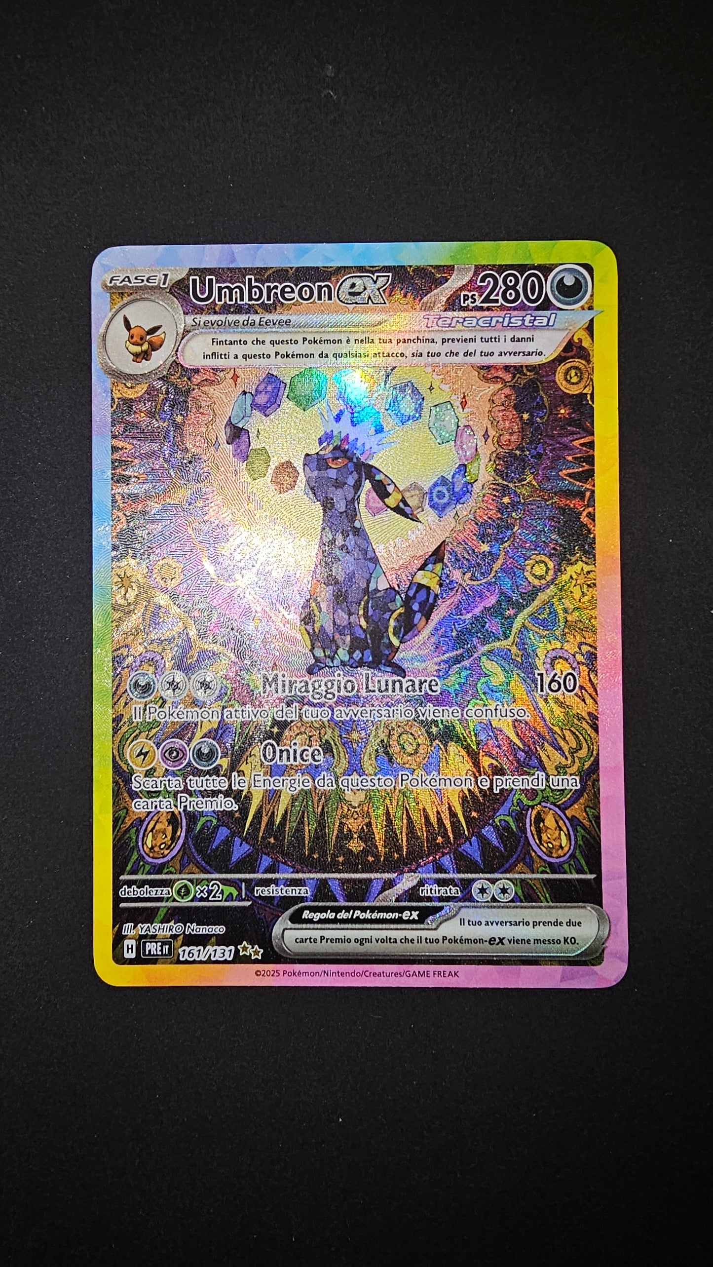 Umbreon ex - 161 - Evoluzioni Prismatiche