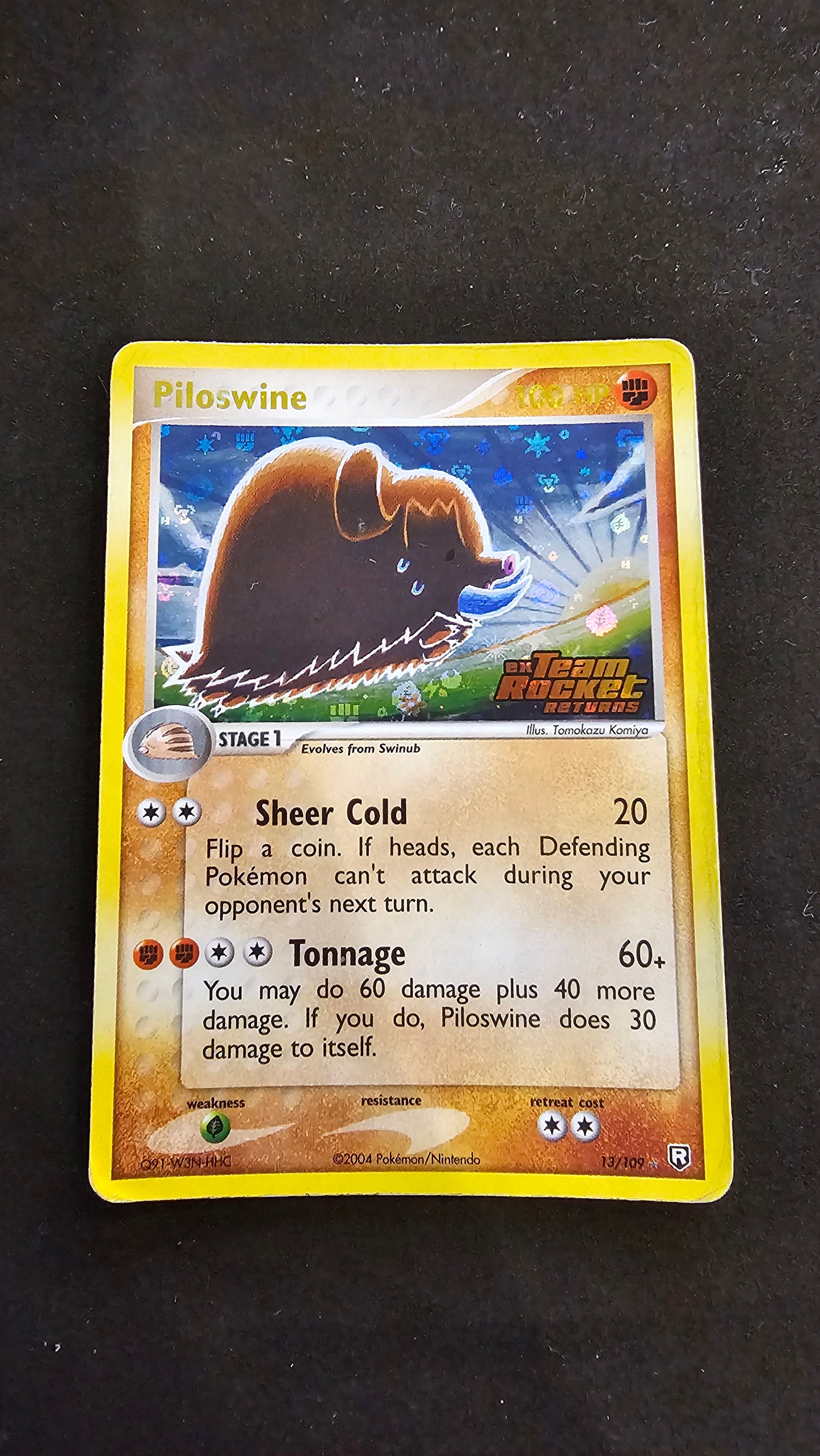 Piloswine - 13 - Stamped - Team rocket return